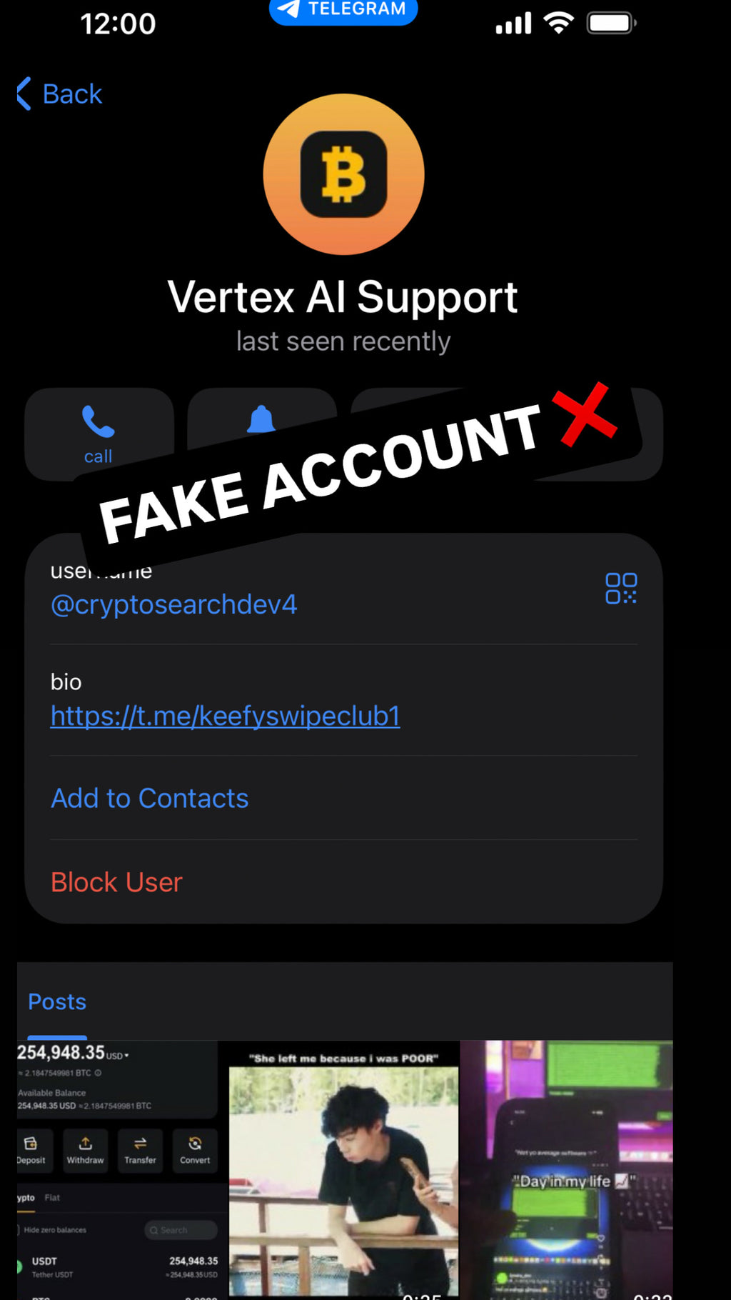 BEWARE OF FAKES