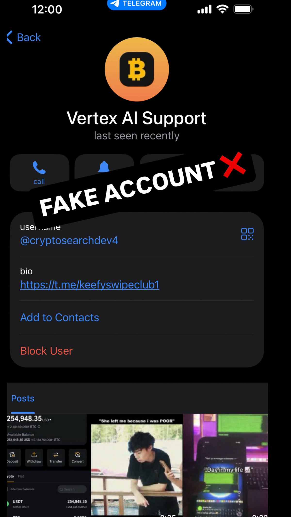 BEWARE OF FAKES