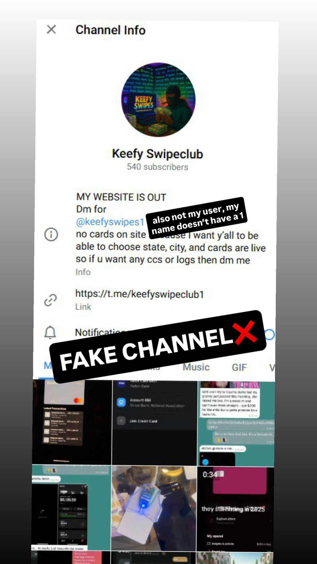BEWARE OF FAKES