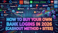 2026 Bank Log Webites (No Mail Acess)