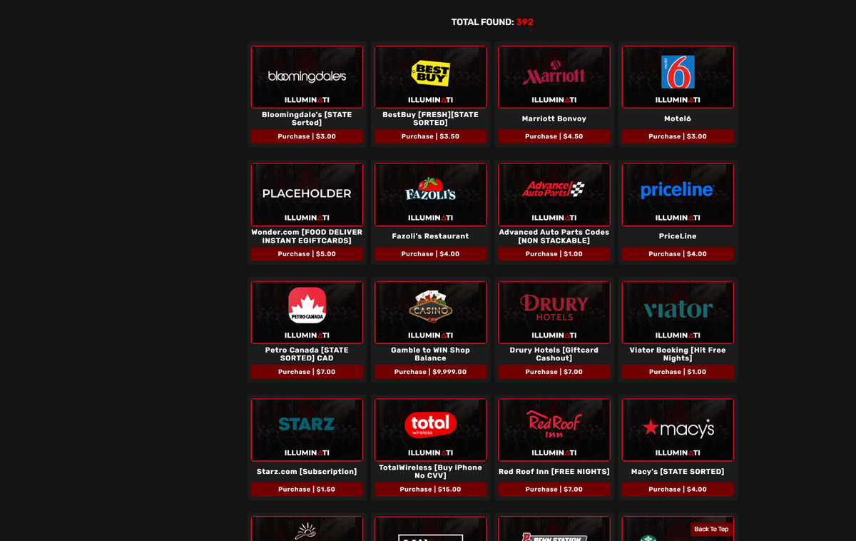 Legit Food/Logs/Cashout Website List (10 sites)